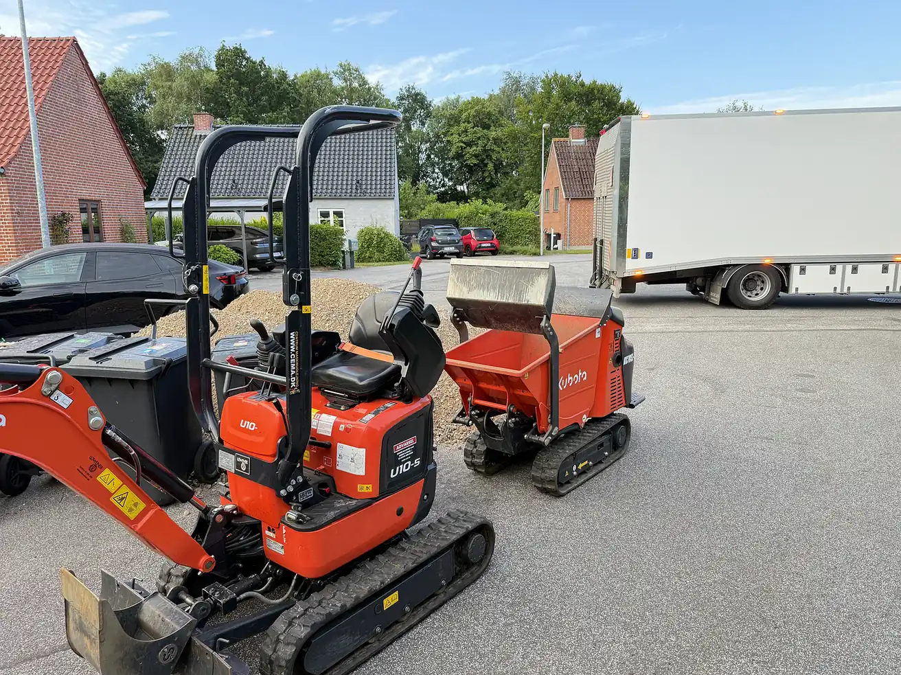 Kubota KX027-4 minigraver i gang med jordarbejde i Horsens